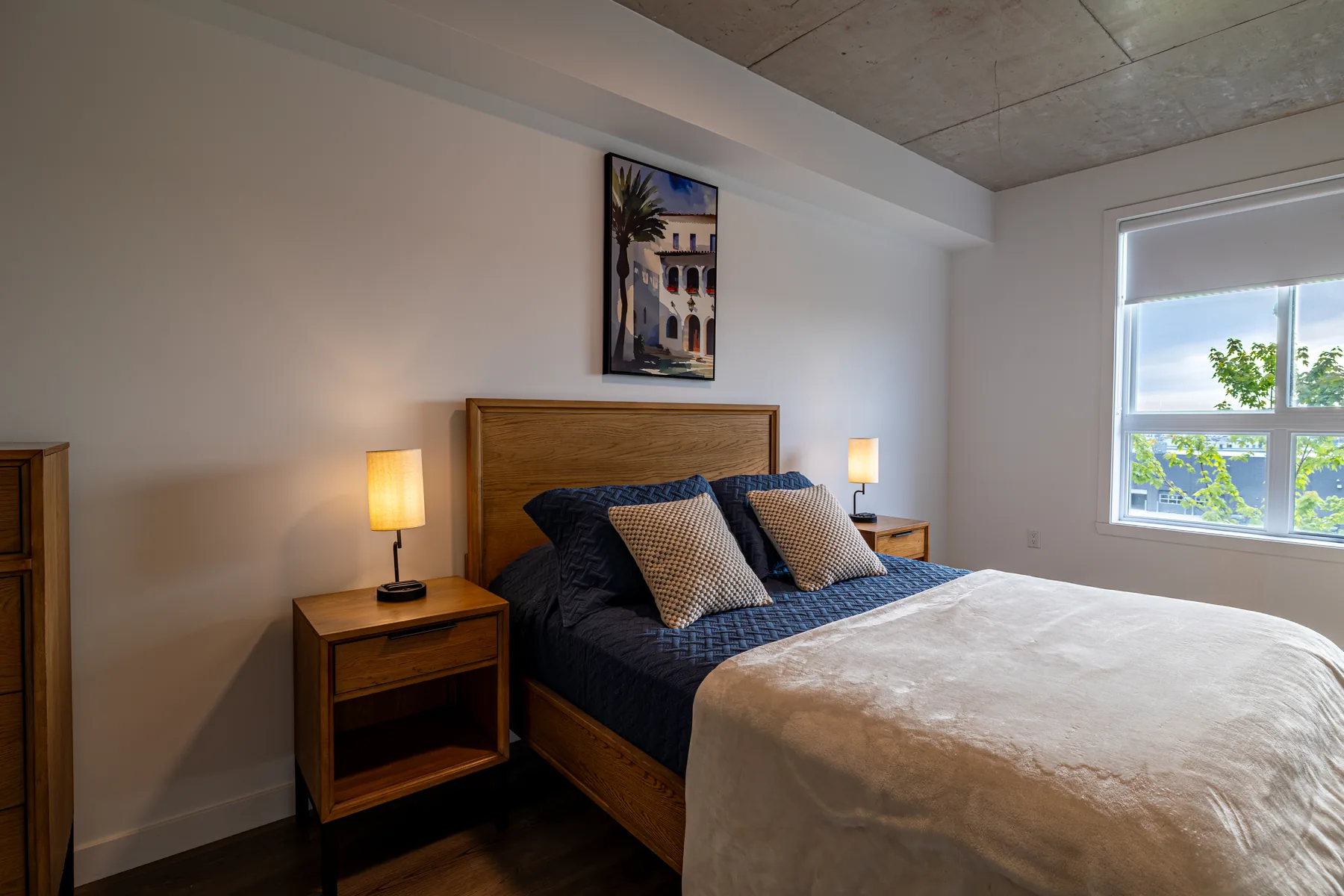 Chambre meublée d’un condo CondHôtel à Lévis